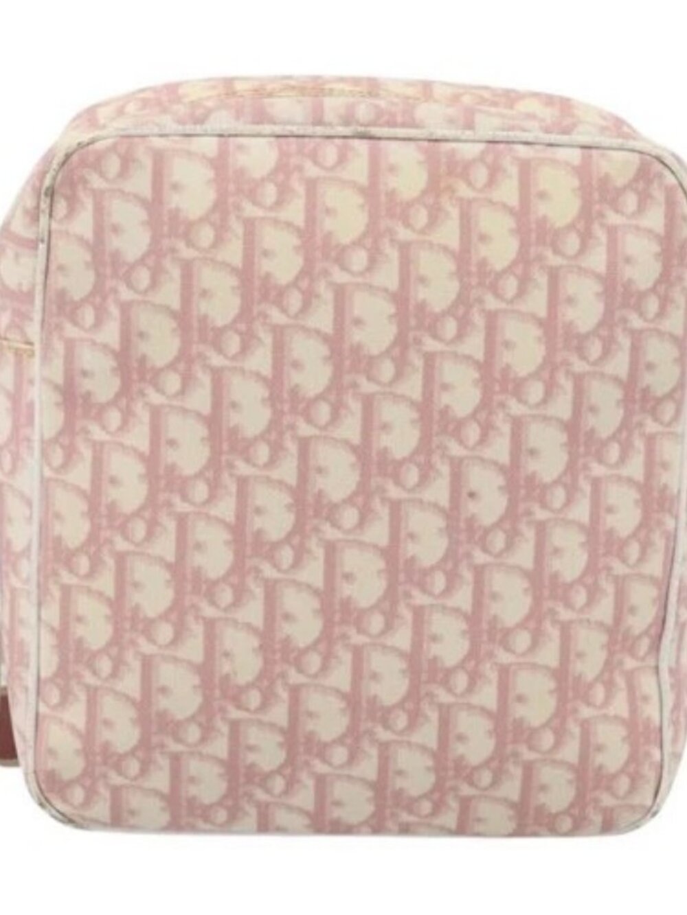 Christian Dior Trotter Canvas Shoulder Bag PVC Pink Silver Auth BA13409 - Picture 2 of 16